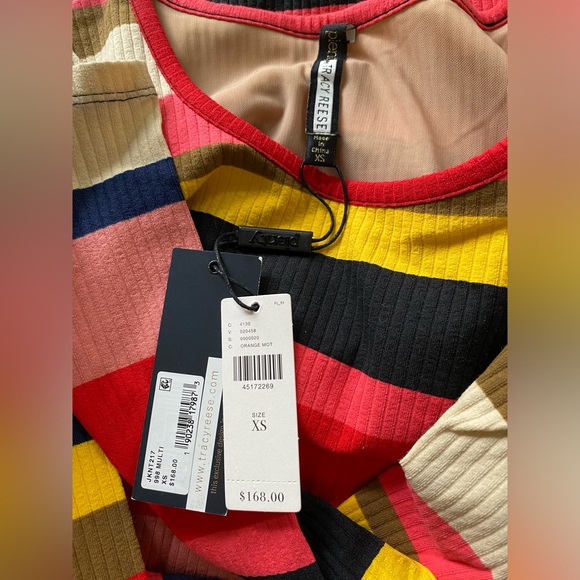 Anthropologie VIVID STRIPE COLUMN DRESS size XS new with tag - Picture 3 of 13